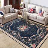 新品上市欧式美式地中海地毯客厅茶几卧室地毯布艺田园地垫进门垫