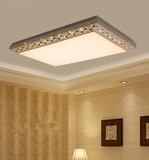 现代简约长方形LED吸顶灯大气客厅卧室阳台灯亚克力异型铁艺灯