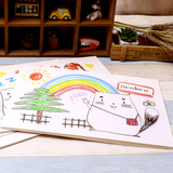一橙 创意可爱图画本小学生绘画本B5空白纸儿童美术画画本子 包邮