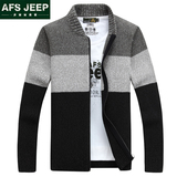 Afs Jeep战地吉普男士秋季毛衣外套 韩版开衫上衣宽松新款针织衫