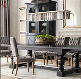 出口外贸原单法式复古风格实木家具 美式欧式新古典后现代长餐桌