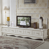 欧式电视柜 法式田园电视柜 家具象牙白色烤漆 简约实木抽屉地柜