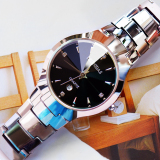 时尚百搭超薄男士腕表休闲表防水钨钢男表水钻表石英手表商务手表
