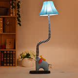简约创意卡通动物大象落地灯可爱儿童房卧室灯具布艺床头灯送LED