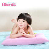 巢生正品3-6岁儿童枕头可水洗3D透气枕头 防螨枕头宝宝枕高度可调