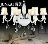 欧式水晶吊灯现代简约大气客厅灯创意公主房卧室灯韩版吊灯具