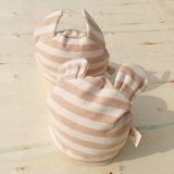 有机彩棉婴儿帽子春0-3-6个月宝宝帽新生儿帽子纯棉新生婴儿胎帽
