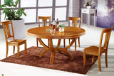 厂家直销 实木橡木餐桌椅1.2米1.3米1.5米1.6米1.8米2米大圆桌