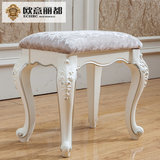 欧式梳妆凳 白色法式化妆凳子简约梳妆台凳美甲凳换鞋凳妆凳