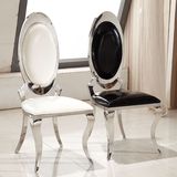新款简约不锈钢餐椅酒店布艺椅客厅靠背椅时尚现代欧式椅皮椅凳子