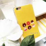 韩国 LINEFRIENDS 布朗熊 iphone6 6s 6plus苹果6手机壳硅胶软壳