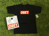 【实力现货】OBEY Box Logo Tee 经典 红色box Logo 短袖T恤 休闲