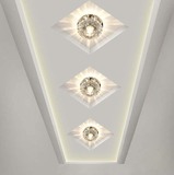 新款led射灯背景墙吊顶天花客厅孔灯牛眼筒灯水晶过道灯走廊灯