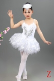 六一儿童小天鹅舞演出服少儿芭蕾舞蹈服练功服女童纱裙公主蓬蓬裙