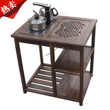 红木小茶台鸡翅功夫移动实木茶几长方形简约中式仿古客厅泡茶桌子