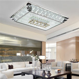 现代led低压平板方形简约时尚钢化玻璃水晶吸顶灯餐客厅卧室灯具