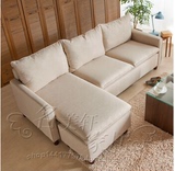 现代日式布艺沙发小户型客厅三人沙发组合沙发 沙发脚登组合沙发