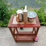红木家具花梨木功夫小泡茶桌带电磁炉茶壶角几边几实木 茶几架
