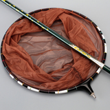 开天斧2.1米2.7碳素抄网杆超轻超硬伸缩可定位钓鱼渔抄网网兜包邮