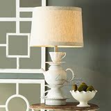 现代新中式创意茶具陶瓷台灯 新古典样板房书房卧室床头装饰灯具