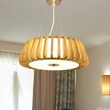 新中式吊灯大气简约客厅餐厅餐桌灯具木质现代卧室创意别墅日式灯