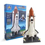 开智拼装益智积木 航天火箭飞机发射台拼插乐高模型 儿童玩具礼物
