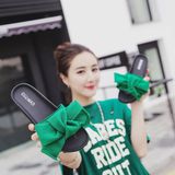 2016夏季新款学生室外穿韩版蝴蝶结凉拖鞋女平底一字型凉拖鞋女鞋