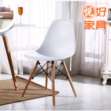 简约创意休闲椅子 伊姆斯椅餐椅现代靠背咖啡吧椅电脑椅组装凳子