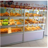 面包货架展示柜蛋糕食品陈列柜生日模型展示架玻璃柜台展柜样品柜