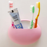 创意吸壁式牙刷架漱口杯套装四口之家吸盘式洗漱牙刷杯牙缸刷牙杯