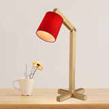 简约创意时尚个性台灯 北欧实木质书桌书房咖啡厅装饰新中式台灯