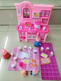 粉红猪小妹小猪佩奇厨房风靡全球的一款益智过家家玩具套装