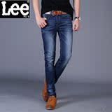 Leepu's男士牛仔裤夏季薄款直筒青年修身型男装夏天超薄长裤子潮