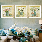 客厅装饰画 欧式花卉餐厅墙画玄关壁画挂画沙发背景墙有框画