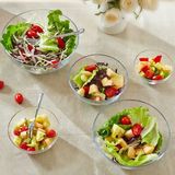 宜家创意家用透明玻璃碗水果蔬菜沙拉碗欧式厨房大号碗加厚包邮