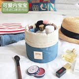 韩国多功能圆筒式大容量分层防水旅行洗漱化妆包化妆品收纳包