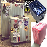 金属铝框拉杆箱30寸万向轮行李箱24女美旅旅行箱26软箱28寸商务22