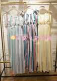 LilyBrown专柜正品代购 竖条纹吊带连衣裙LWFO162114 吊牌价1280