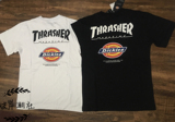 Thrasher Dickies T-Shirt 联名 火焰 杂志短袖