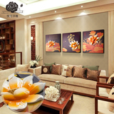 客厅装饰画浮雕画 现代简约创意沙发背景墙餐厅壁画风景画挂画