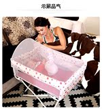 婴儿床便携式新生儿简易床欧式bb床可折叠婴幼儿多功能宝宝小床