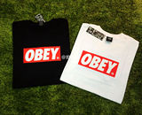 OBEY Box Logo Tee 经典 红色box Logo 短袖T恤 情侣搭配