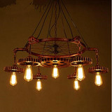美式工业酒吧网咖个性灯饰loft复古创意齿轮餐厅咖啡厅吊灯