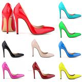 Women Pumps Sexy Pointed Toe High Heels Shoes size 34-42女鞋