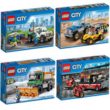 LEGO乐高60081卡车拖车60082沙滩60083扫雪60084赛车60057旅行车