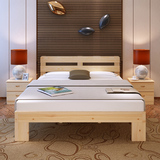 包邮欧式 实木床松木床双人床1.8米 单人床1.2米儿童床厂家直销