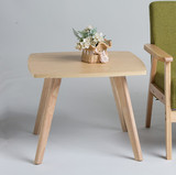 特价日式橡木沙发边几小户型宜家实木茶几圆形小桌咖啡桌北欧边桌