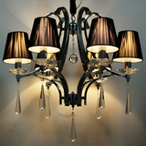 现代简约客厅吊灯 个性简欧卧室餐厅LED灯 拉丝罩设计师样板间灯