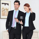 男女同款女士套装商务男装职业正装修身西装工作服会议房产金融