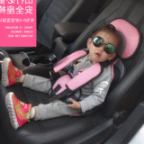便携式儿童安全座椅汽车用小孩1-12岁五点式婴儿宝宝简易车载坐垫